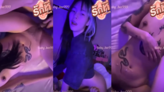 คลิปหลุด baby_bee99 น้องบี สาวหุ่นดีสาวหมวยรอยสักตั้งกล้องเย็ดโยกเย็ดกับเเฟนหนุ่มดูดปากเสียวๆก่อนโก่งหีแล้วเย็ดเล่นท่าหมารัวๆกระแทกจนน้ำแตกคาหี