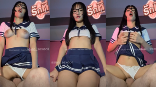 คลิปหลุด asian_sexdoll น้องฝน สาวขี้เงี่ยนเย็ดคาชุดยั่วๆกับหนุ่มฝรั่งควยโตนั่งขย่มควยเสียวตอกใส่หีอ้าปากครางจนน้ำแตกไหลเยิ้มหี